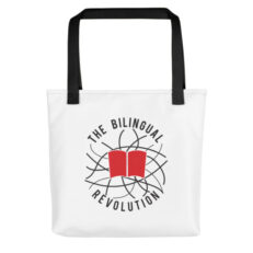 The Bilingual Revolution Tote bag
